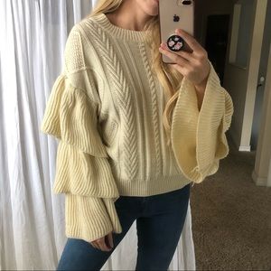 Sweaters - Tiered Sleeve Sweater Sweaters - Tiered Sleeve Sweater